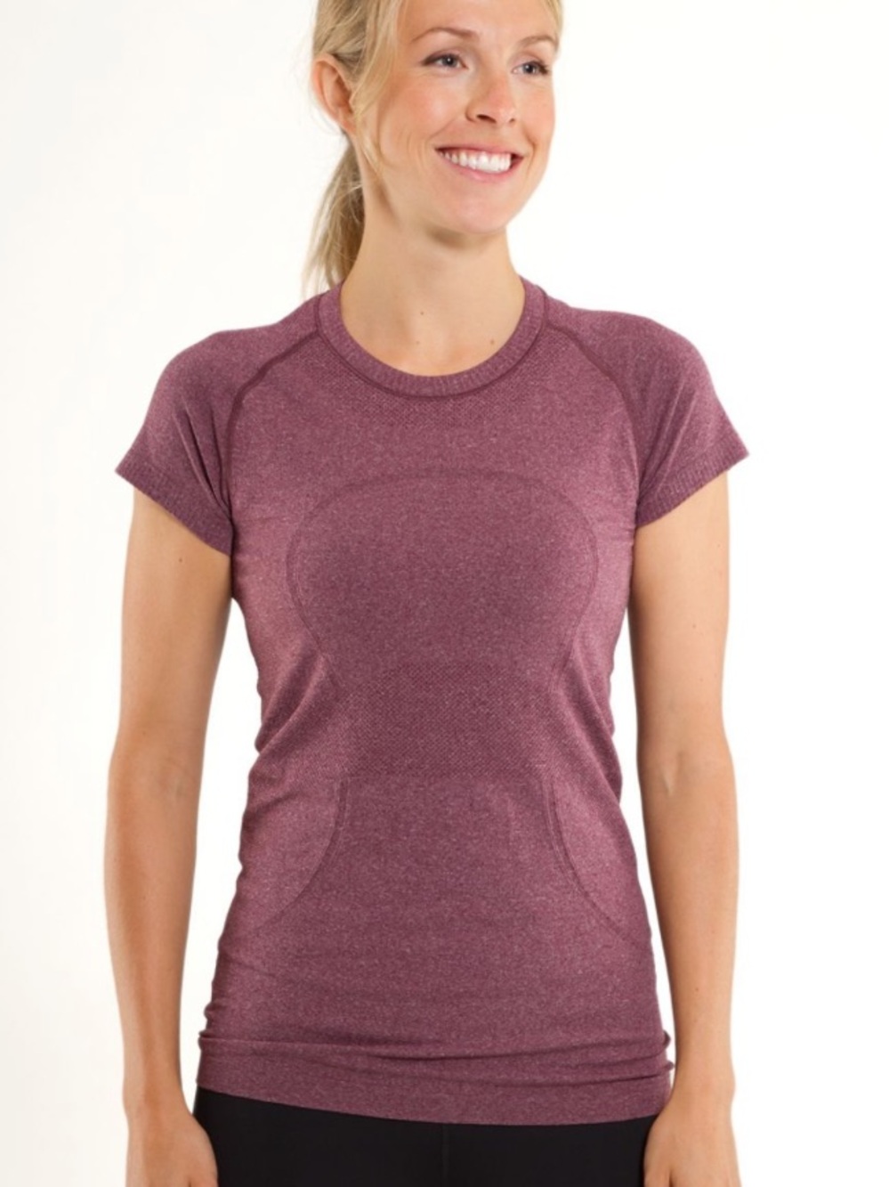 Lululemon Run: Swiftly Tech Short Sleeve in Plum Sz 4